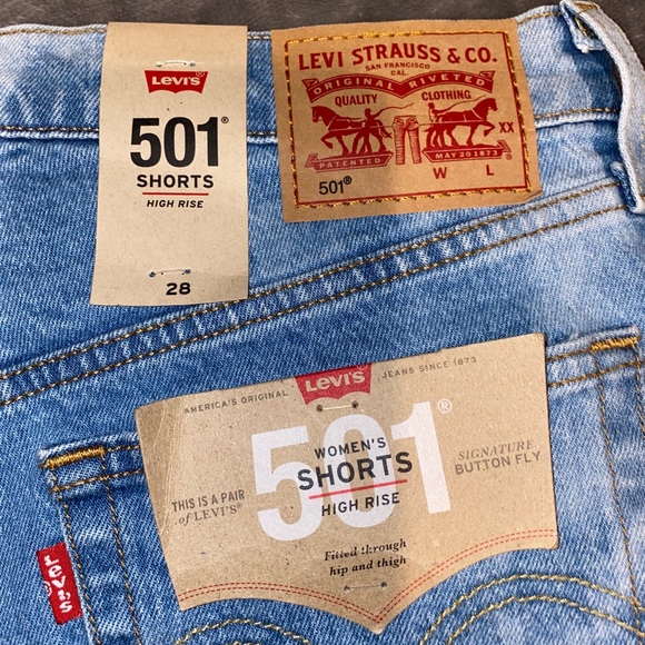 Levi’s Premium 501 Shorts / Brand New With Tags - Picture 4 of 9
